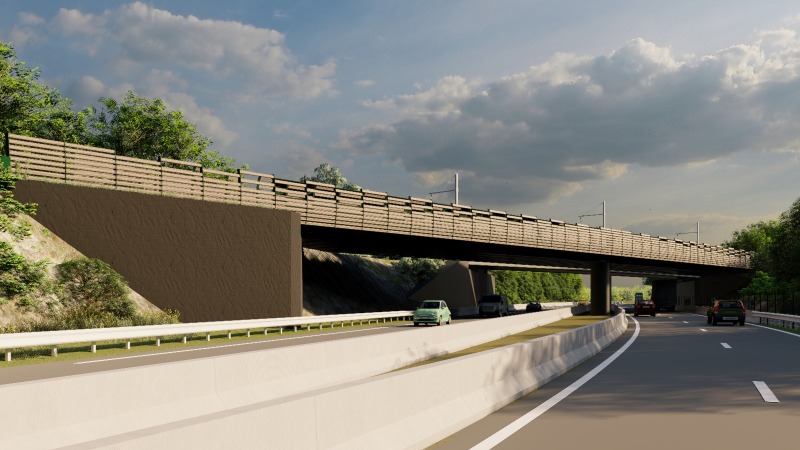 Le nouveau pont accueillera deux voies de tramway et les modes doux, piétons et cycles.